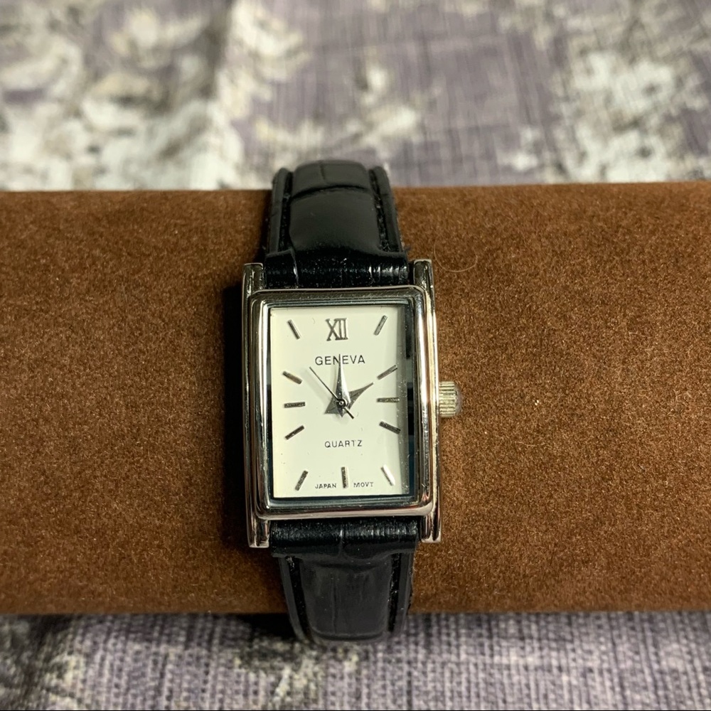 Geneva Quartz Small Rectangle Watch